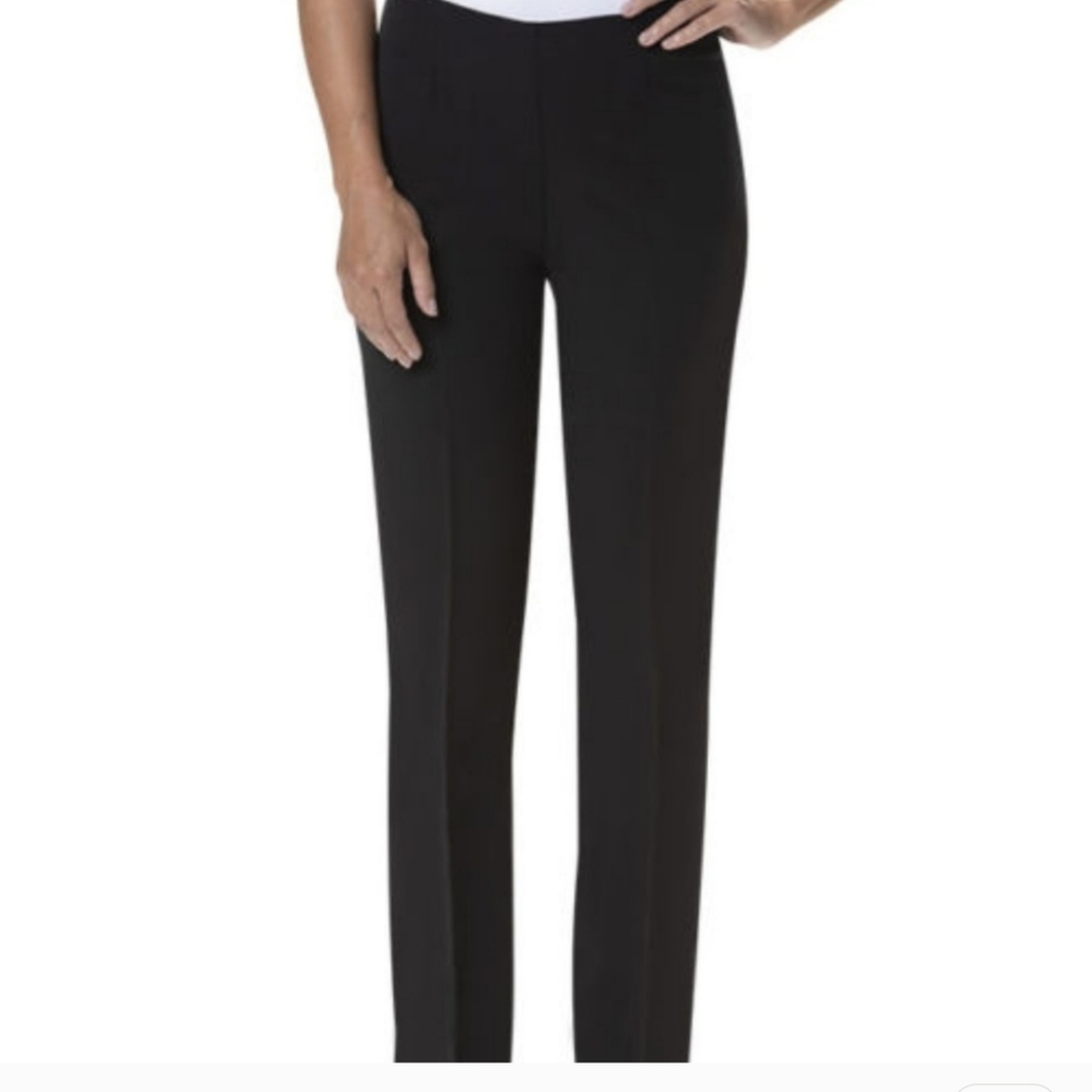 BROWN Fitlogic Little Black Pants sz2 shape1